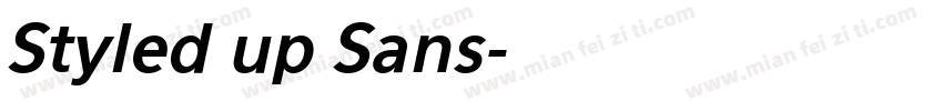 Styled up Sans字体转换